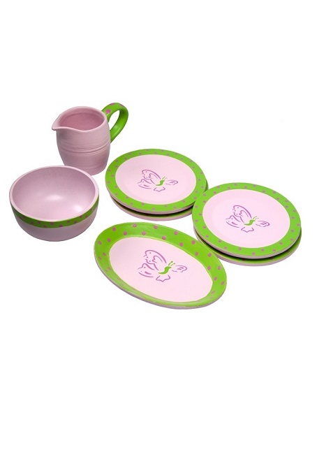 Laurent Doll 7 Pc Dishes Set With Serving Bowl Pitcher And Platter For 18 Inch Dolls