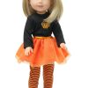 14.5 Inch Doll Pumpkin Tutu Outfit