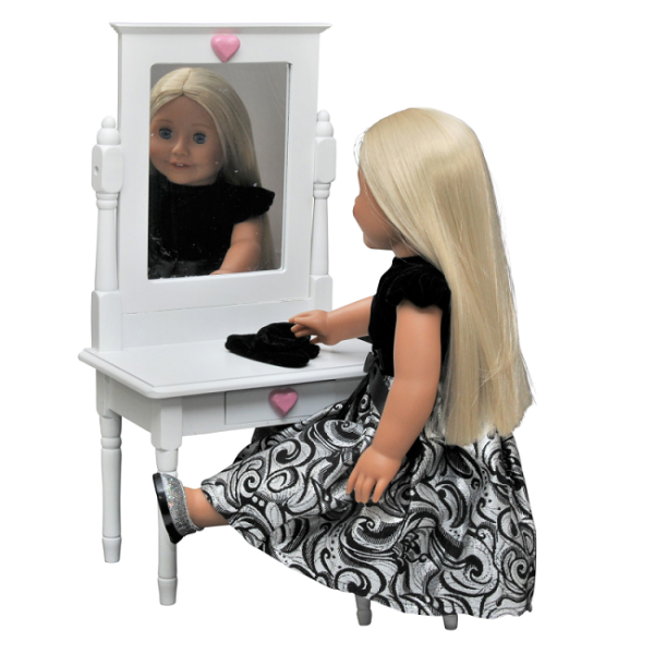 18 Inch American Girl Doll Vanity And Stool