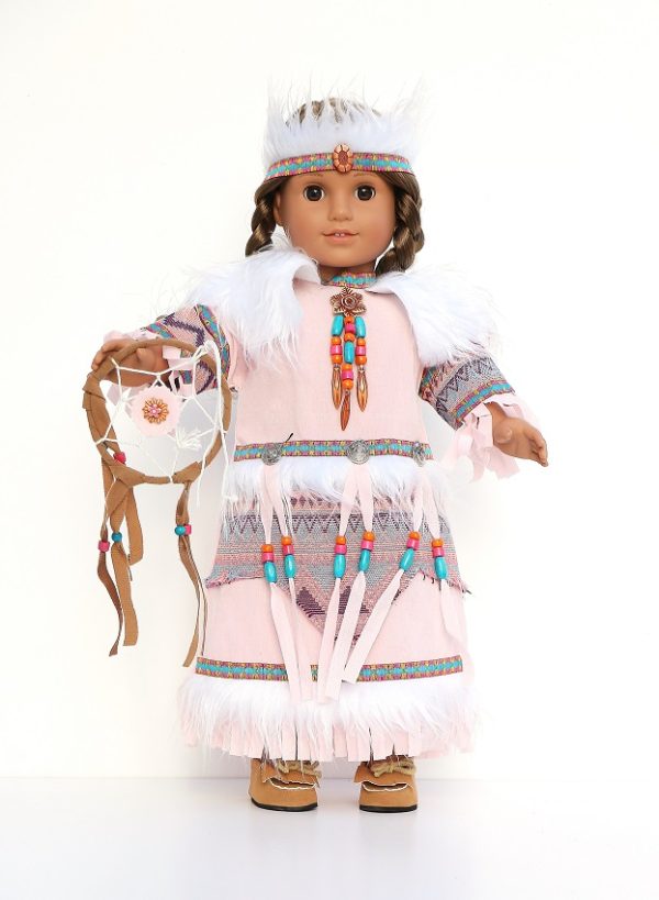 Pink Native American Dreamcatcher Outfit 18 Inch Doll