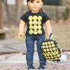 18 Inch Doll Emoji Shirt And Backpack