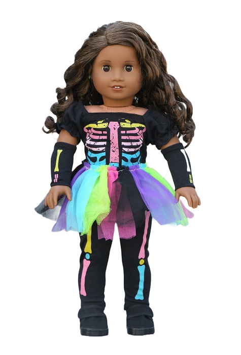 18 Inch Doll Skeleton Tutu Costume