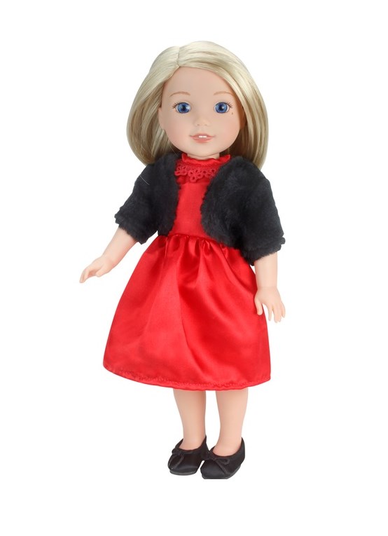 Wellie Wisher Doll Holiday Dress Sweater Shoes