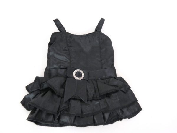 18 Inch Doll Black Satin Dress