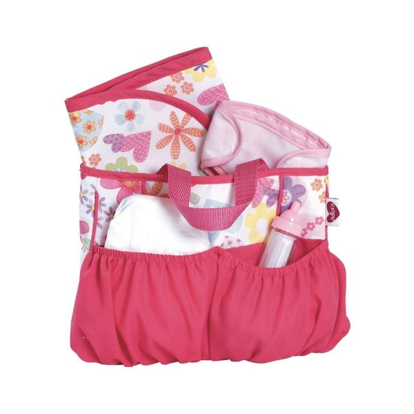 Adora Pink Floral Diaper Bag Accessories