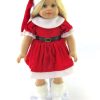 18 Inch Doll Red Santa Dress Hat