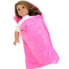 Cozy Pink Zippered Doll Sleeping Bag