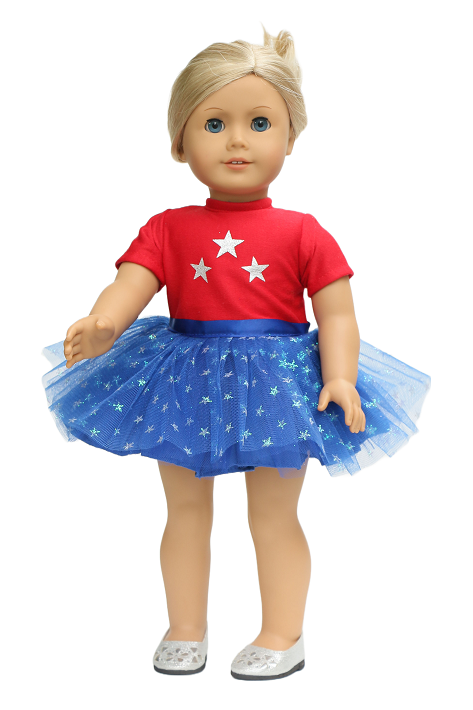 18 Doll Usa Tutu Star Dress 1