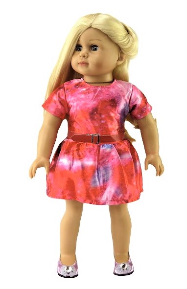 18 Doll Galactic Dress With Belt