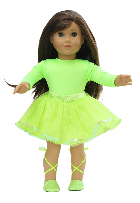 18 Doll Lime Ballet Outfit