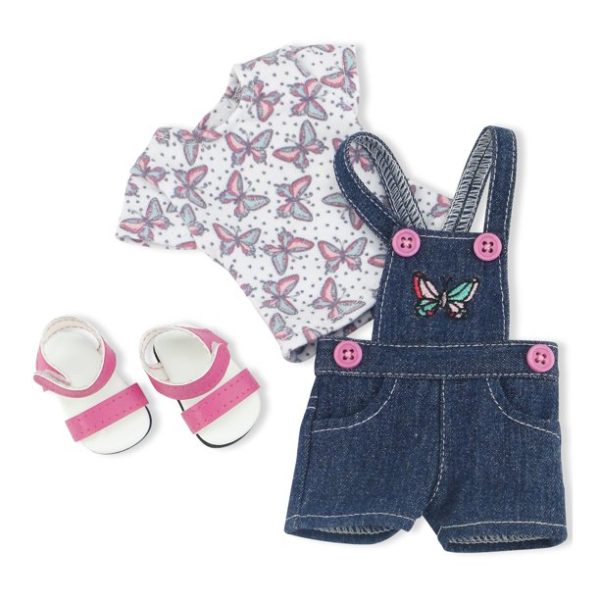 Embroidered Overall Outfit Sandals