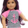18 Doll 2 Piece Striped Anchor Swimsuit