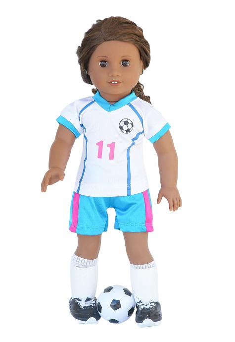 18 Inch Doll 11 Soccer Set