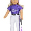 18 Inch Doll Purple Slugger Outfit