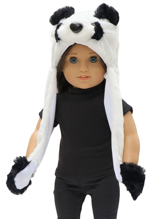 18 Inch Doll Panda Hat 1