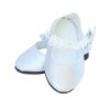 18 Inch Doll Pearls Lace Silver Dress Shoe