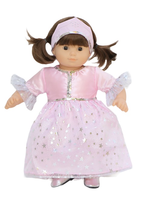 Bitty Baby Doll Pink Princess Dress Headband