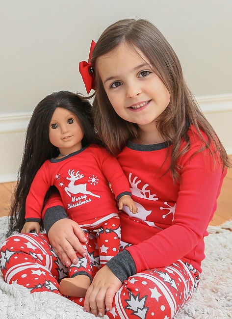 Matching Pajama Girl Doll Set