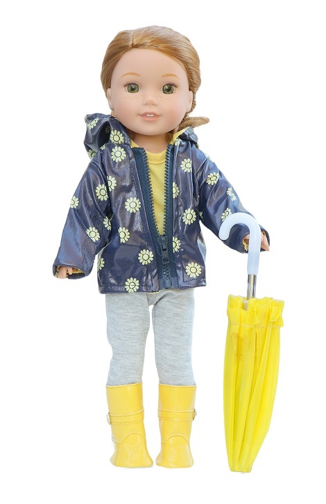 Wellie Wisher Daisy Raincoat Outfit 5 Piece