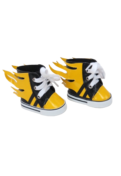 18 Inch Doll Flaming High Top Shoes
