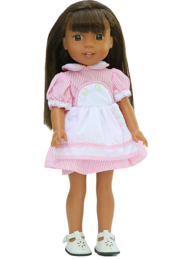 14.5 Inch Doll Retro Striped Dress