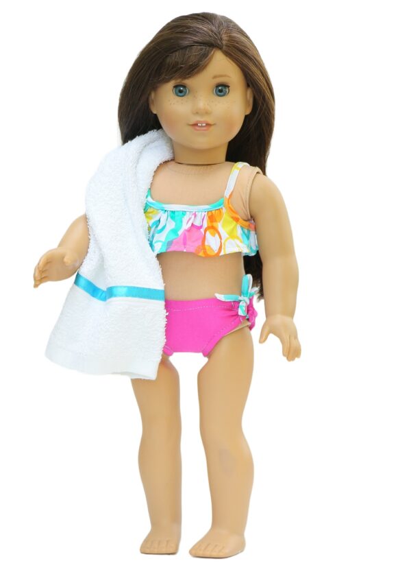 18 Inch Doll Ruffled Bikini